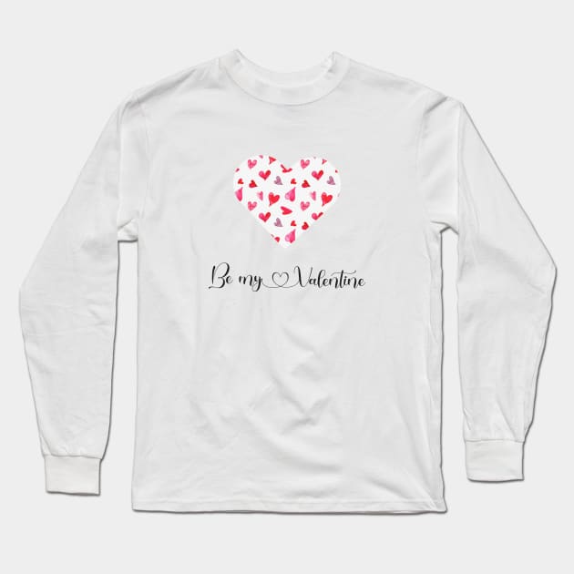 Valentine hart design Long Sleeve T-Shirt by Anines Atelier